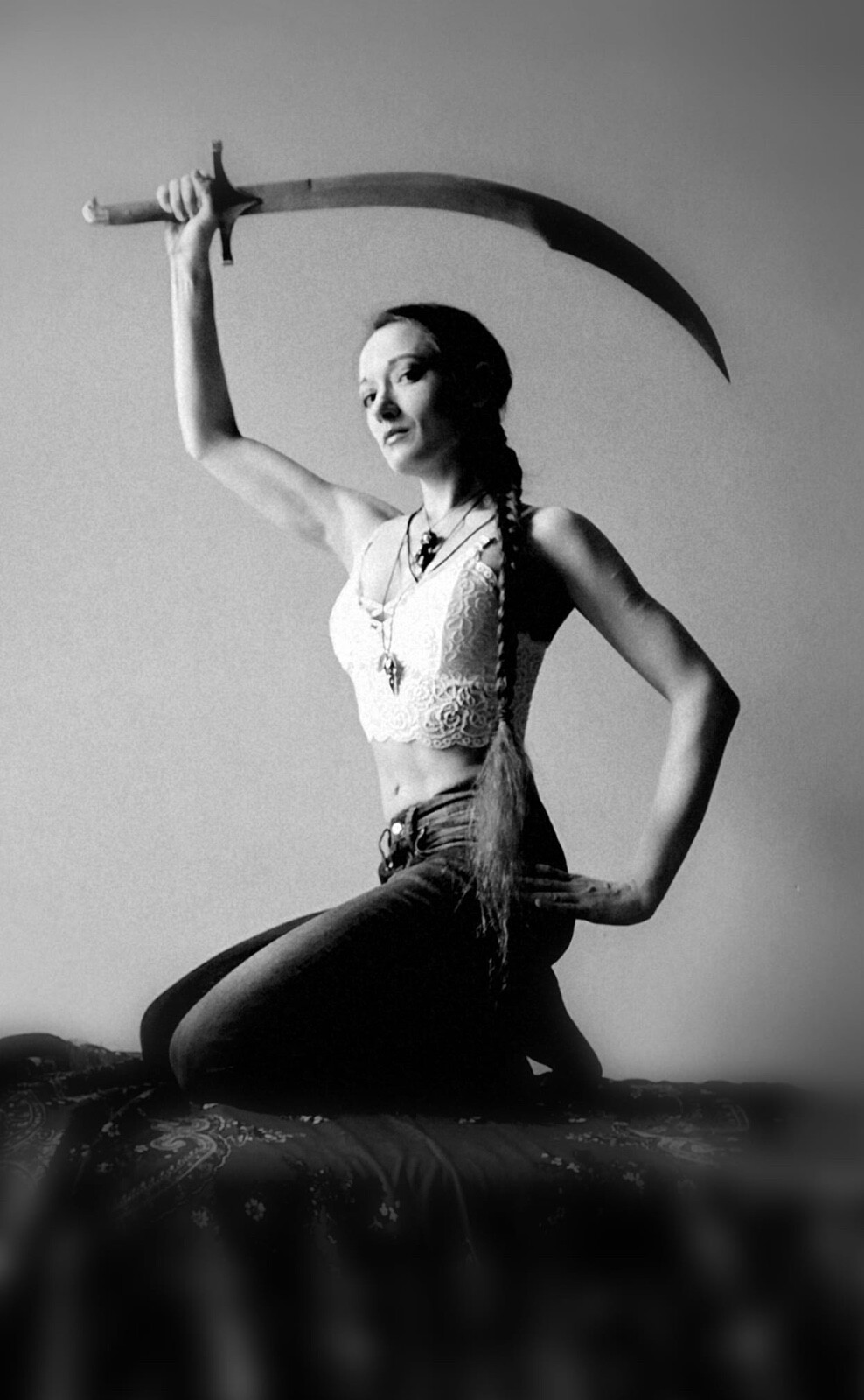 Belly Dance Dancer Baladay Scimitar Shamshir Curved Sword + Sheath Balanced