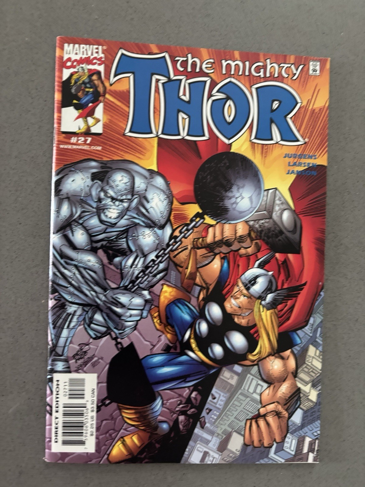 Marvel The Mighty Thor Comic Book Lot Direct Edition Dan Jurgens John Romita Jr.