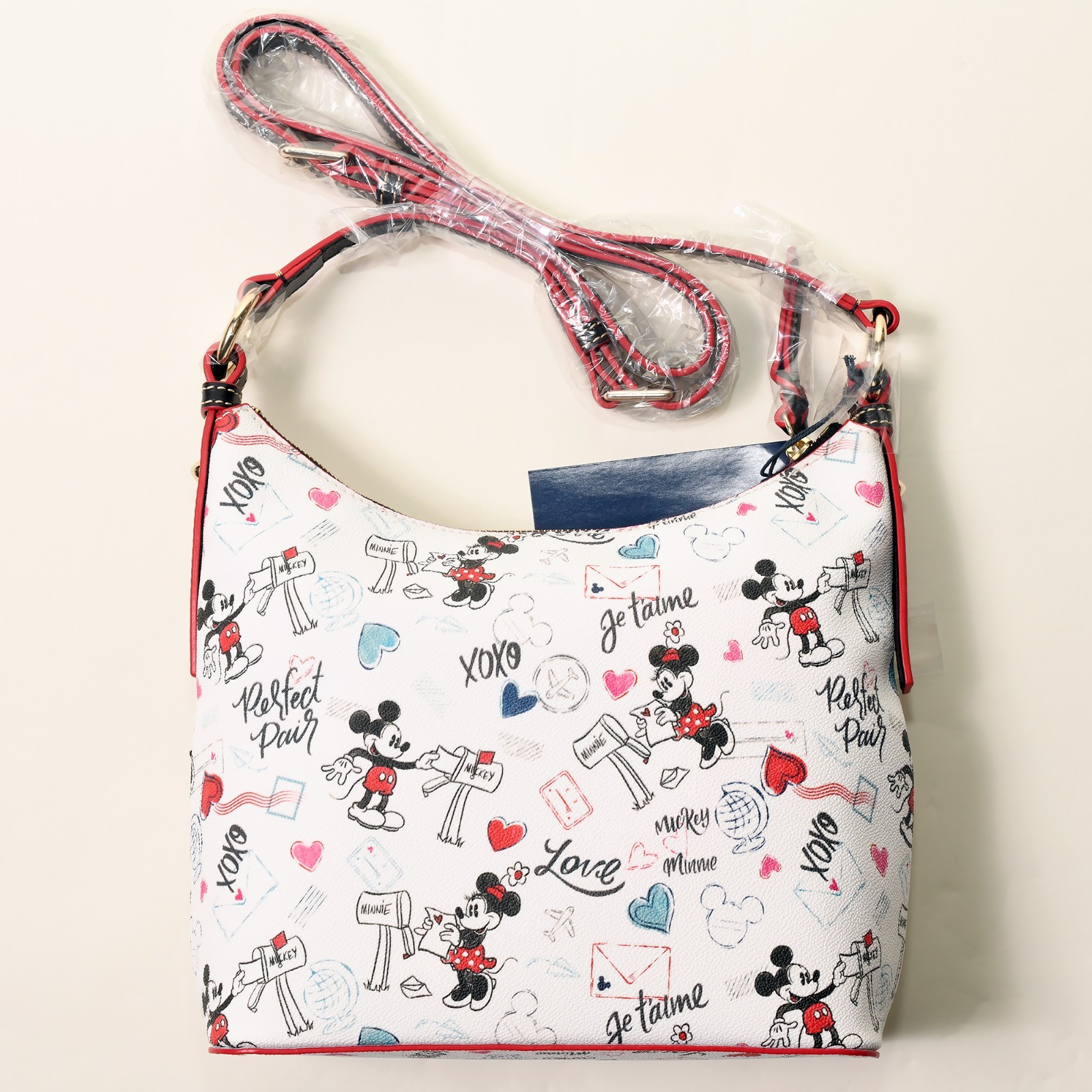 Dooney & Bourke Disney Mickey & Minnie Paris Sweethearts Crossbody Purse NWT