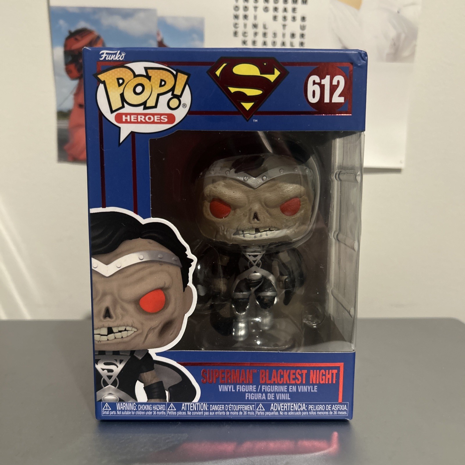 Funko POP! Heroes: Shield Through the Ages – Superman Blackest Night [New Toy]
