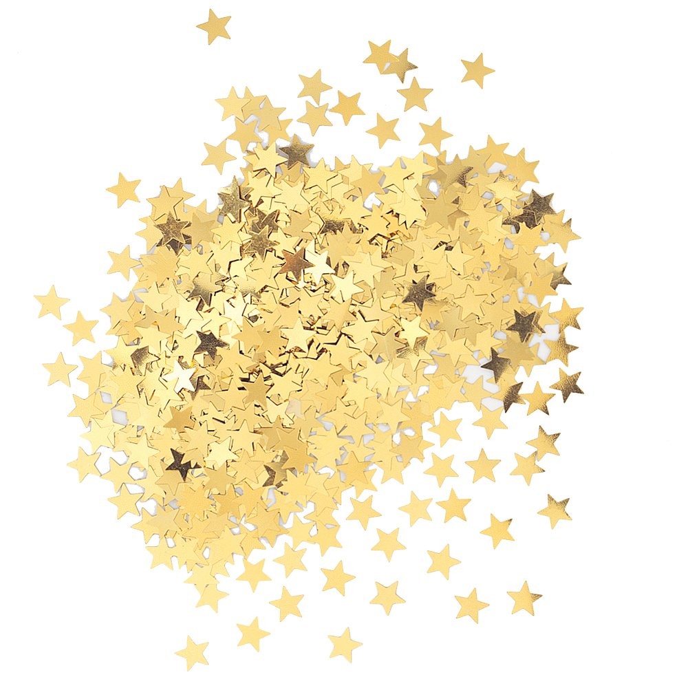 Sparkling Metallic Gold Star Foil Confetti 0.5 oz 1 Piece Birthday Baby Shower