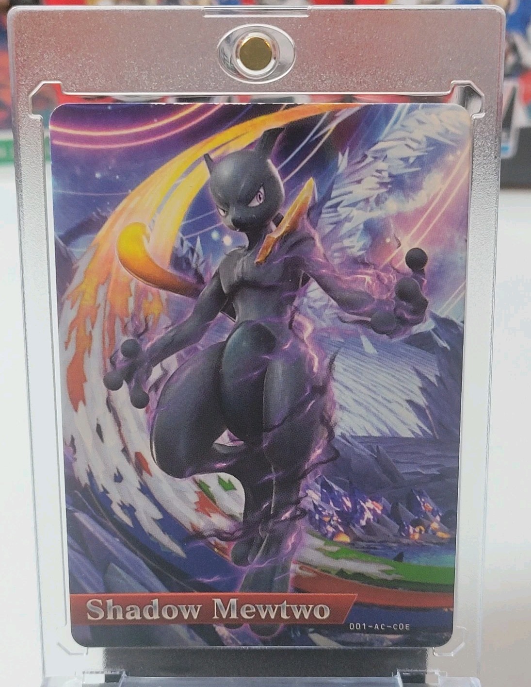Shadow Mewtwo Nintendo amiibo Pokkén Tournament Trading Card 001-AC-COE!!!!!