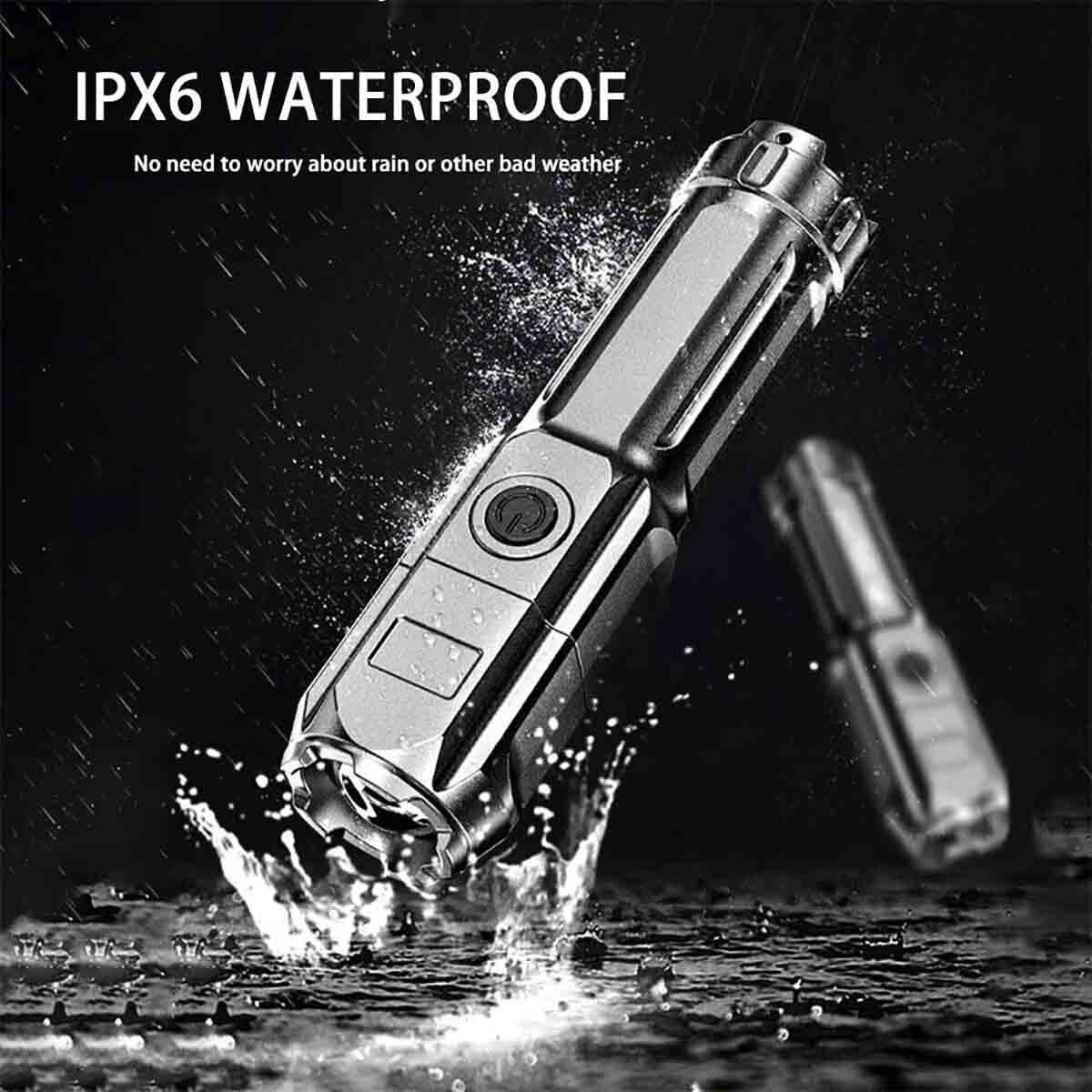 990000Lm Rechargeable Tactical Led Flashlight Torch Zoomable
