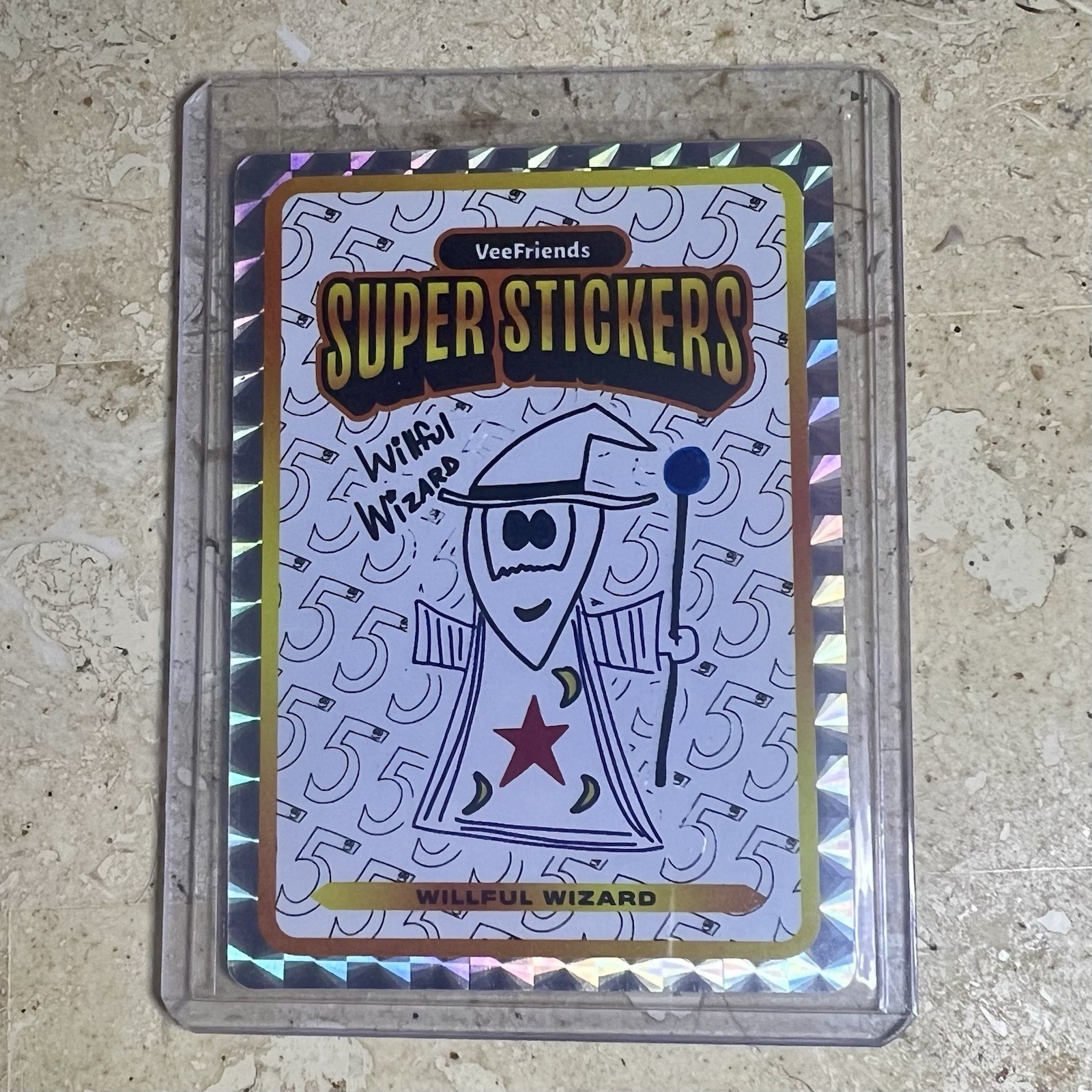 VeeFriends Super Stickers Spectacular Series Willful Wizard O.G. Art Case Hit‼️