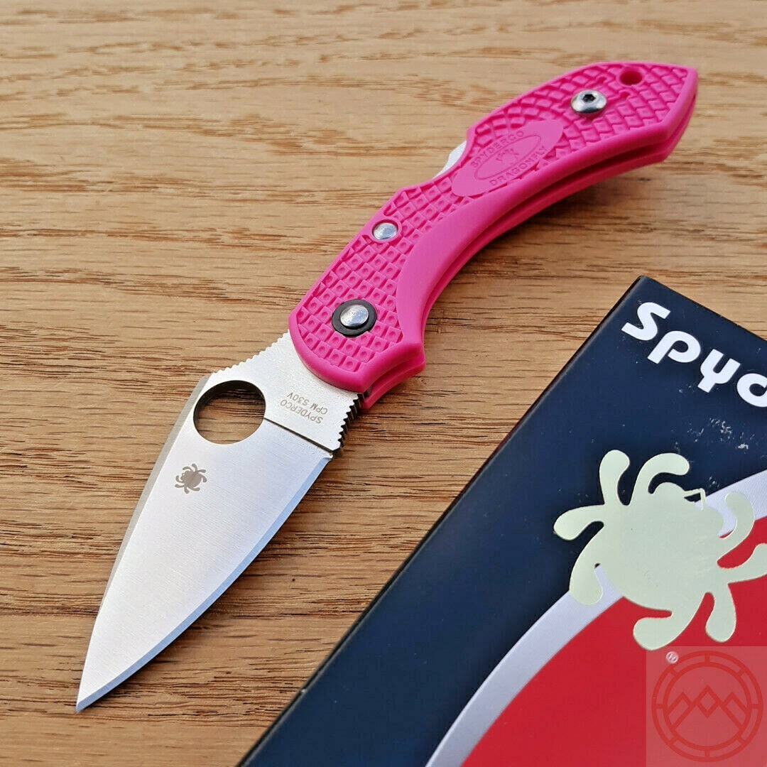 Spyderco Dragonfly Folding Knife 2.25″ CPM S30V Steel Blade Pink FRN Handle