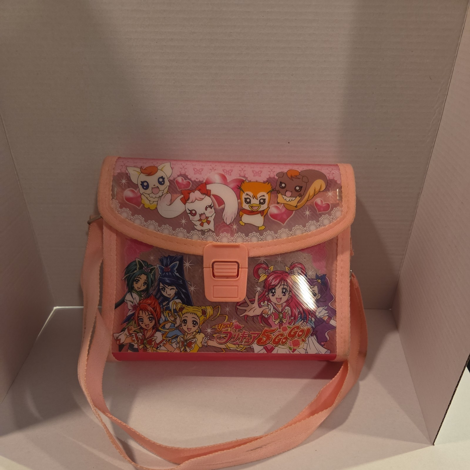 Glitter Force Yes! PreCure 5 GoGo Satchel Bag Anime Character Pretty Cure Rare
