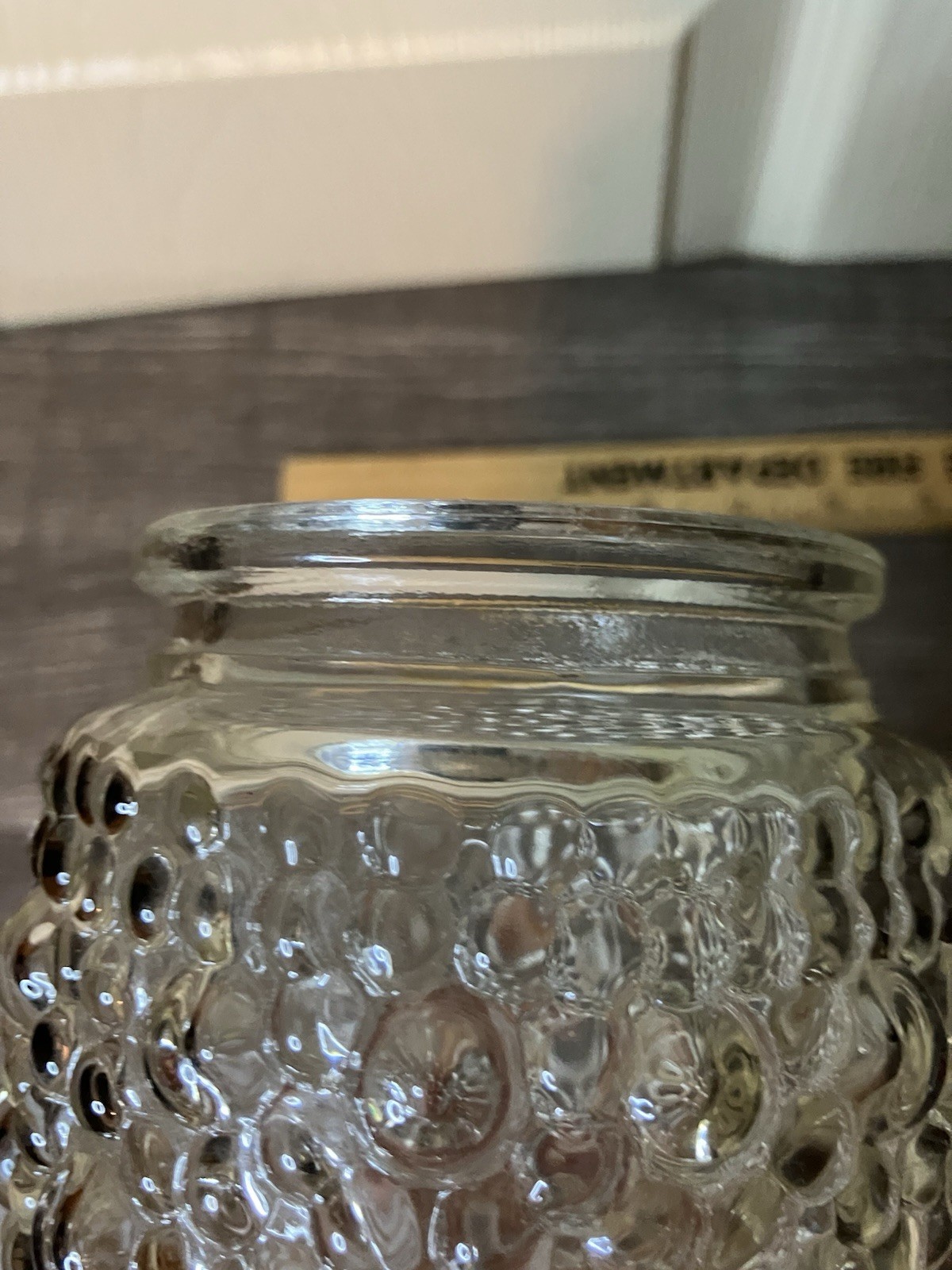 Vintage MCM Bubble Glass Acorn Beehive Ceiling Porch Light Shade Globe Vintage
