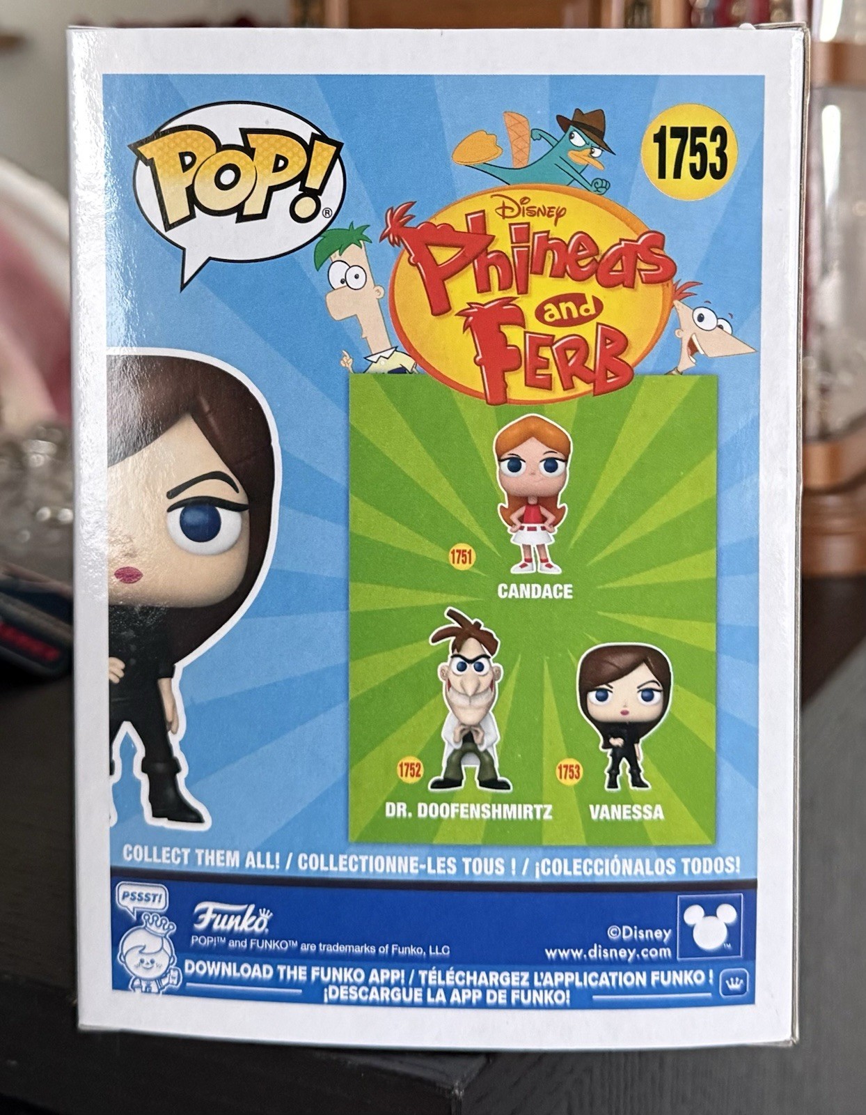 Funko POP! Animation: VANESSA #1753 Phineas and Ferb Series w/Protector IN HAND