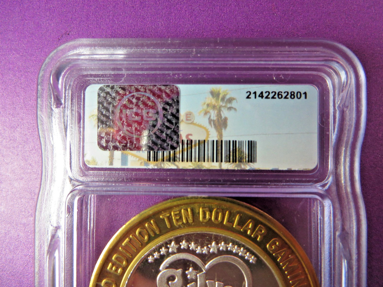 Casino Silver Strike Silver City Hotel Las Vegas NV Graded MS69 by ICG