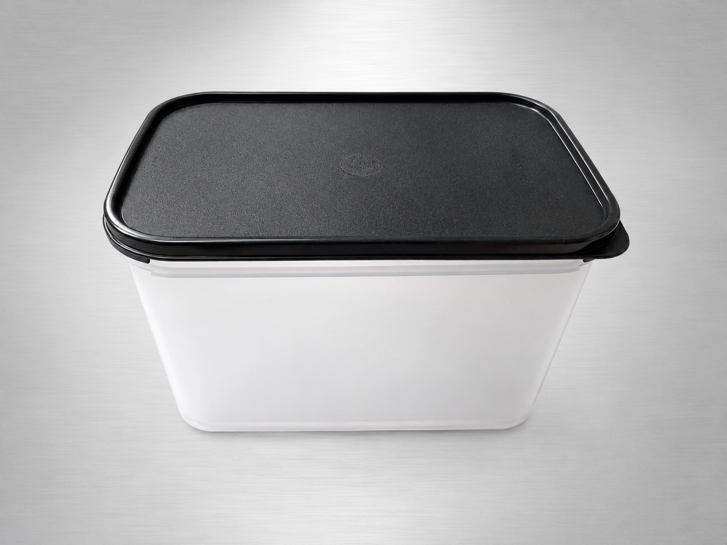 NEW Tupperware Modular Mates Rectangle #3 Black Seal Food Storage Container