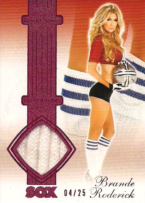 2012 Benchwarmer Soccer Premium – BRANDE RODERICK – SOX RELIC CARD – #04/25