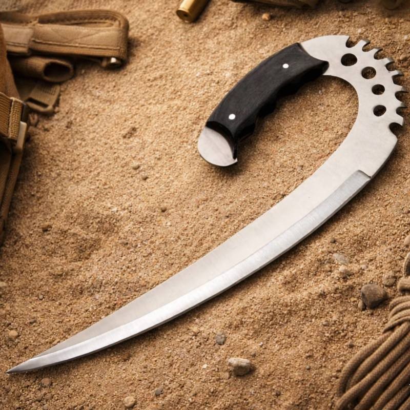 1 PC Chronicles Of Riddick Swing Silver Fixed Blade For Display Or Cosplay