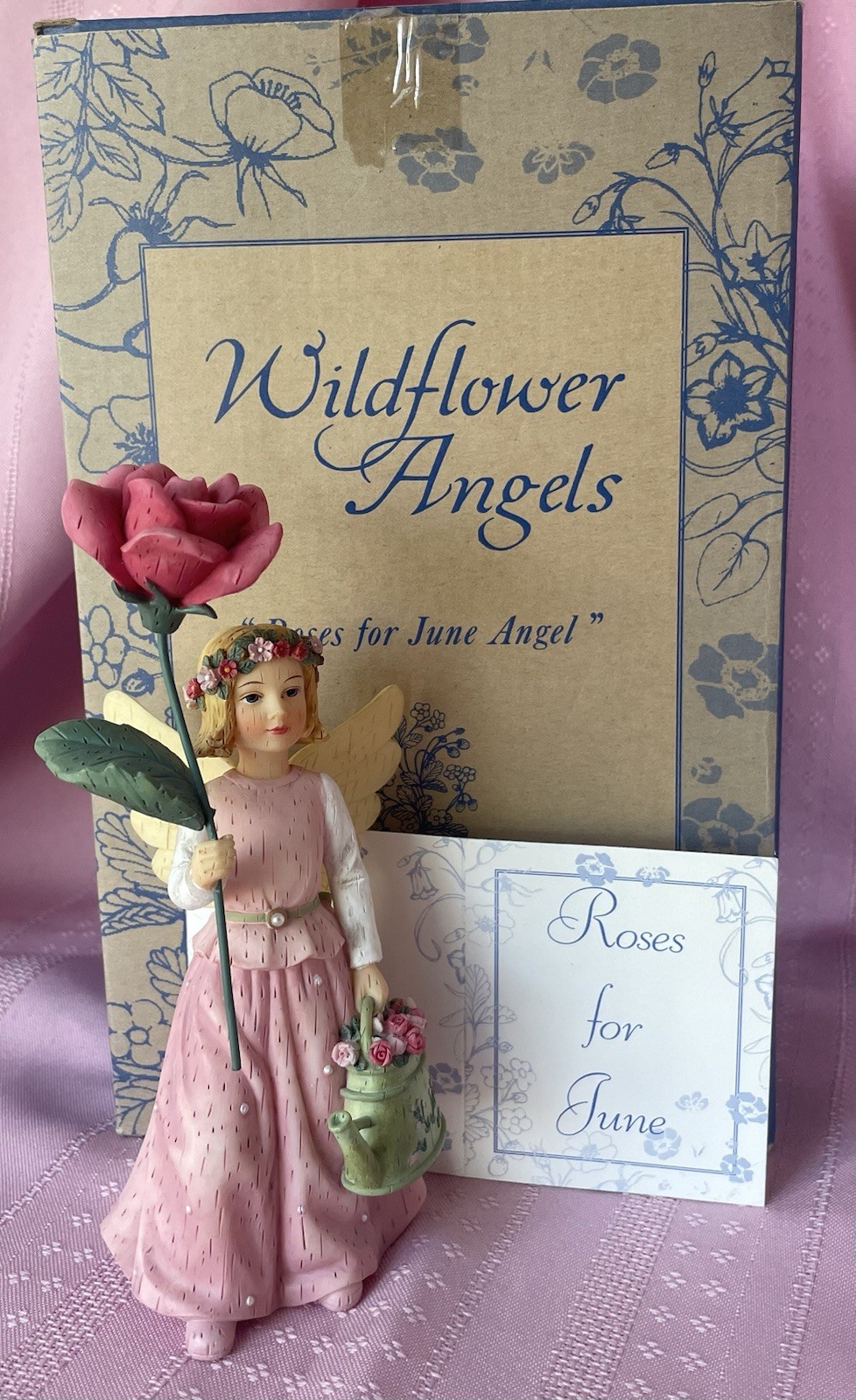 Wildflower Angels “Roses For June” Resin Figure DEMDACO 2002 by Kathy Killip