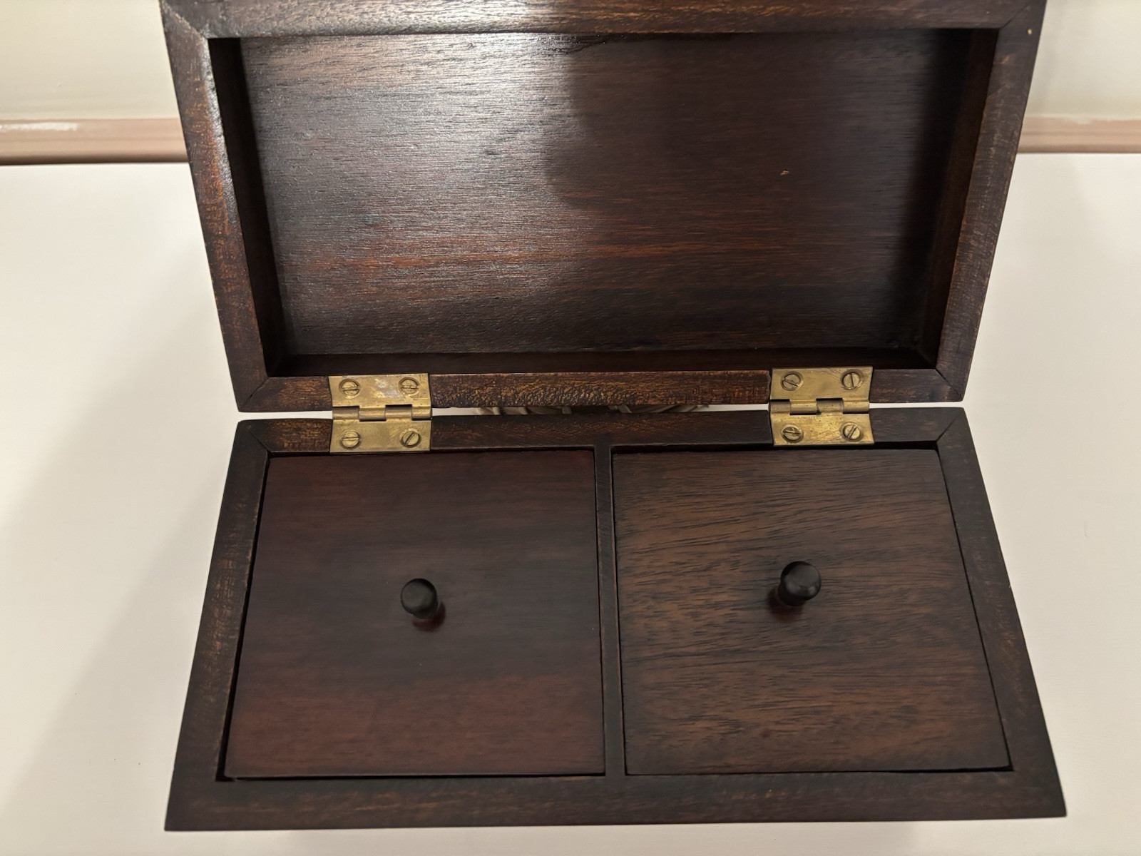 Vintage Froelich Furniture Collection Sarcophagus Regency English Tea Box Caddy