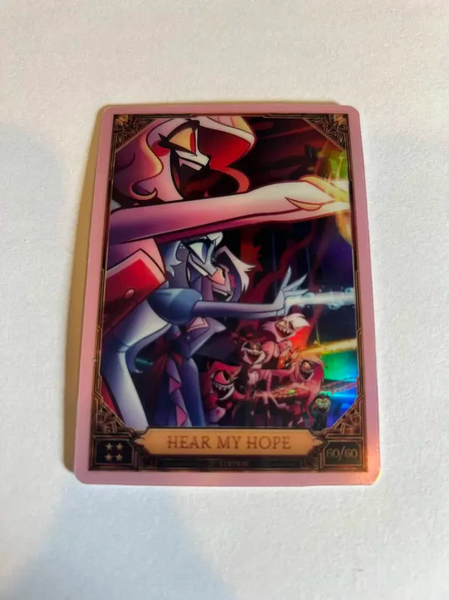 Hazbin Hotel Card Pink Foil Season 2 2nd Edition 60/60 Hear My Hope Optichrome