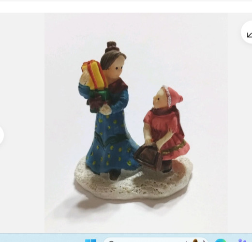 Cobblestone Corners Christmas Village figures people kids 1.5 – 2.0 inch small