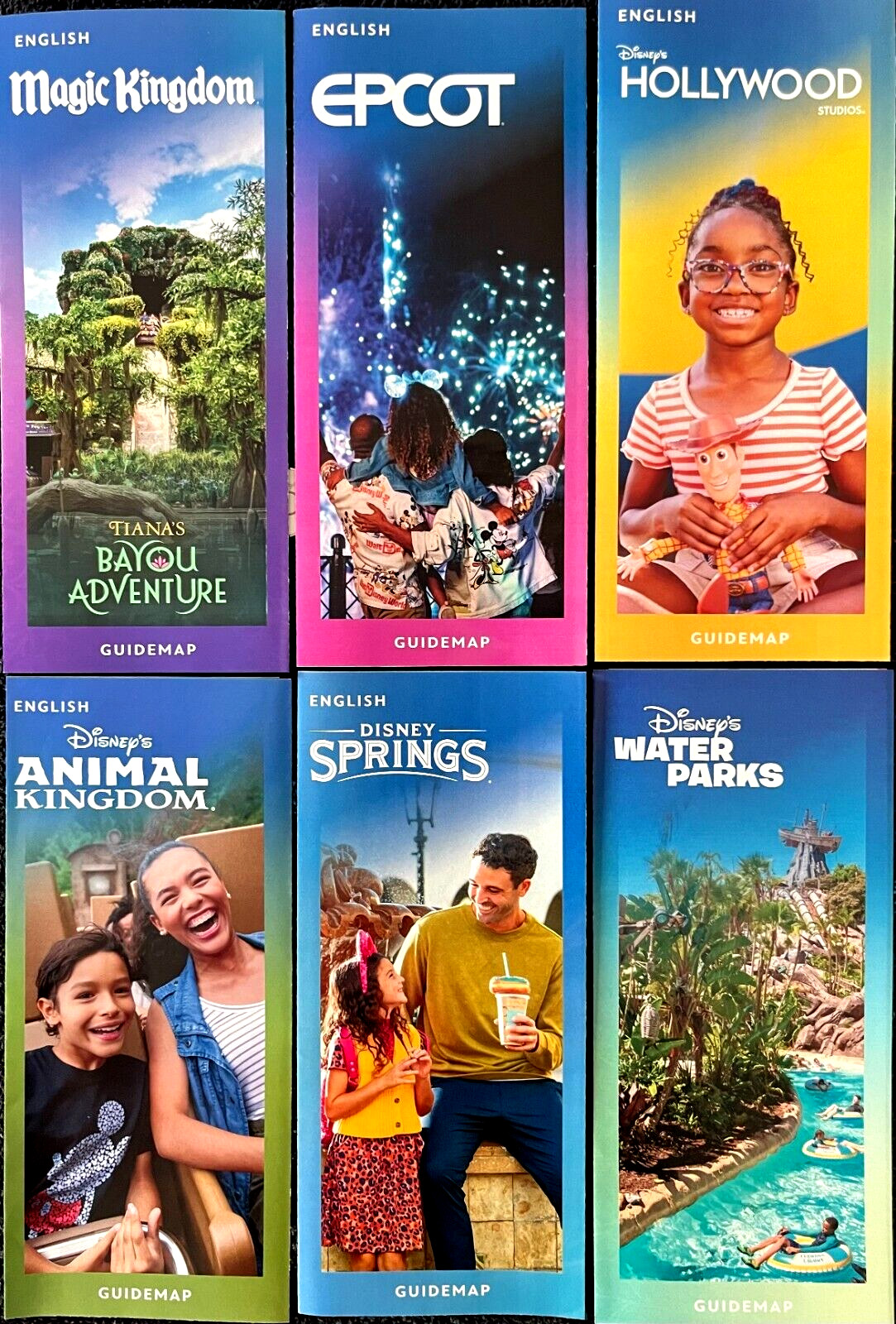 2024 Walt Disney World Theme Park Guide Maps-6 New Maps Newest!