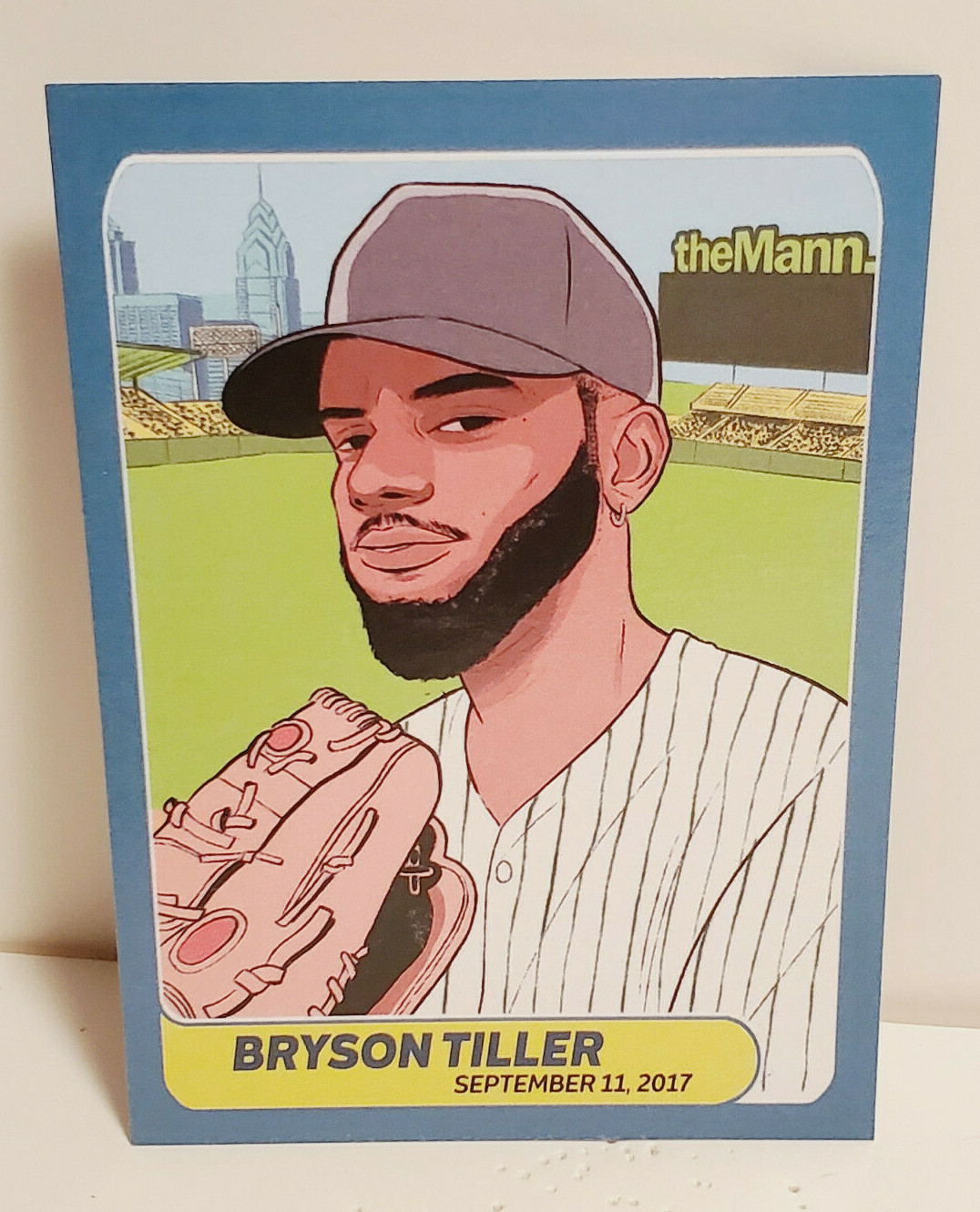 BRYSON TILLER 2017 TOUR MANN MUSIC CENTER PHILADELPHIA BASEBALL TRADING CARD