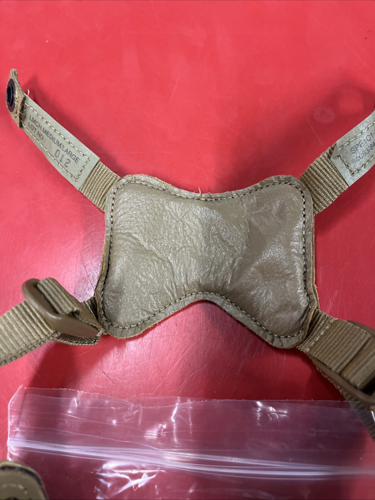USGI USMC LMW LMCH Chin Strap Medium/Large Coyote Lightweight Marine Helmet