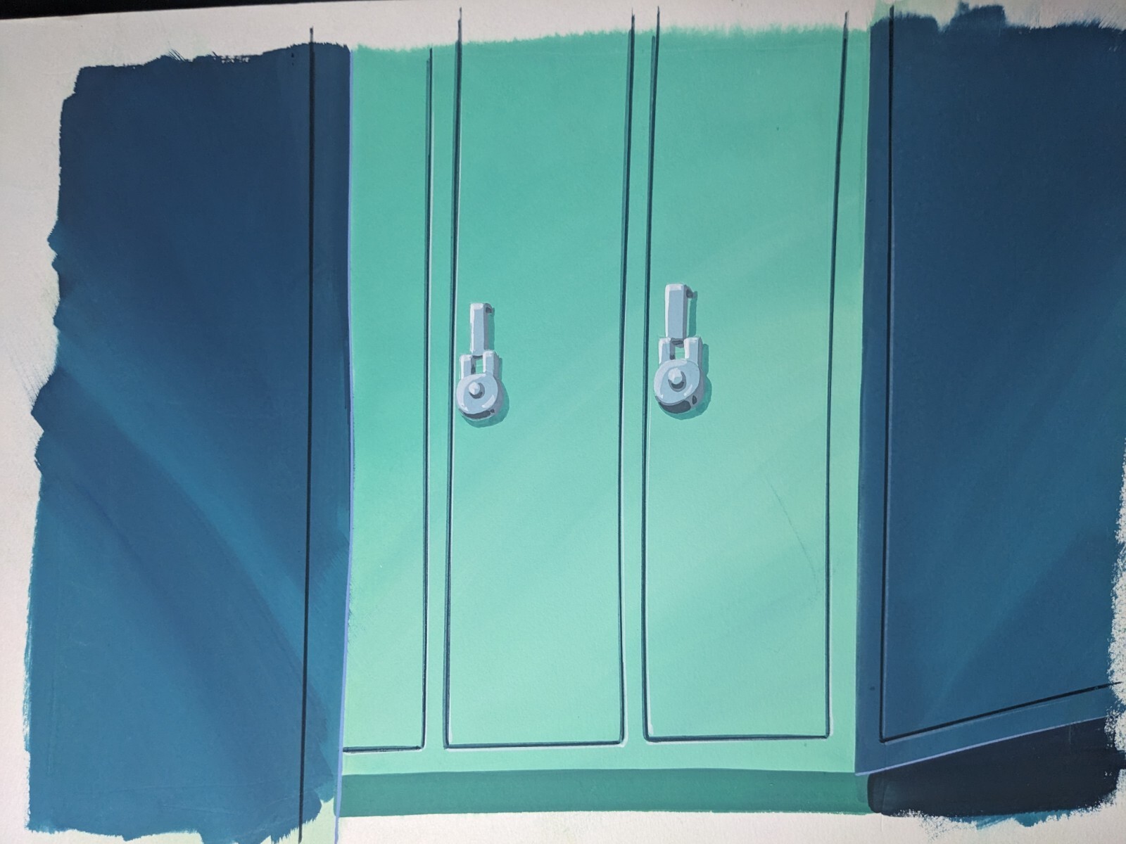 Animation Cel Background Production Art Vintage cartoons Disney Marvel Lot BG30