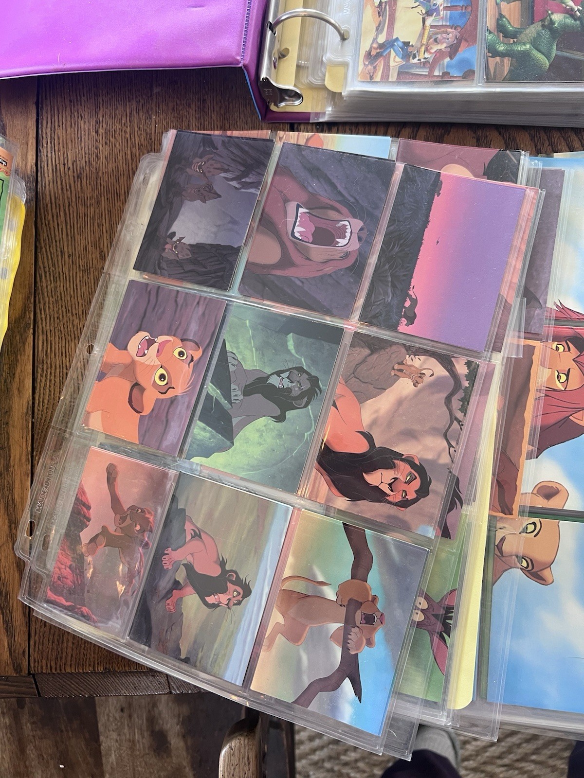 Movie Collectors Cards: Toy Story, Casper, Free Willy, The Lion king