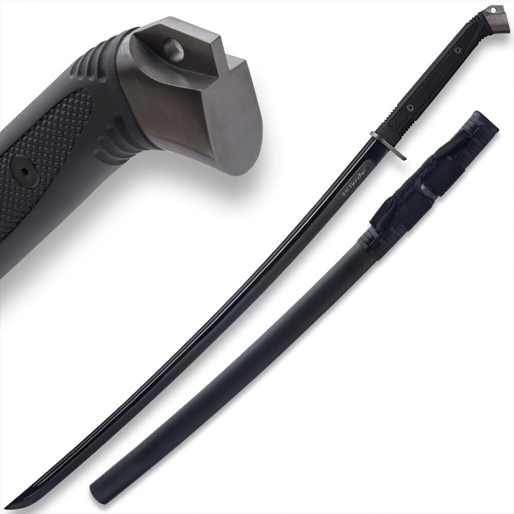 Honshu Boshin Midnight Forge Katana with Scabbard, Carbon Steel, Overall 40 3/4″