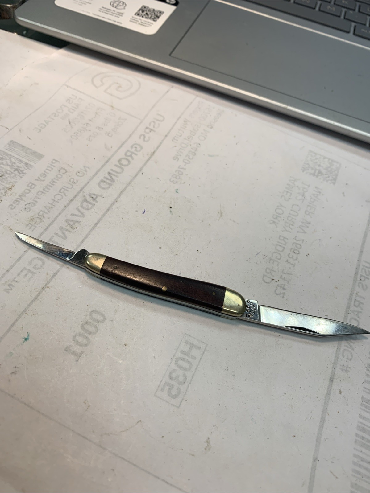 VTG Robert KLAAS KISSING CRANE SOLINGEN GERMAN FOLDING 2 BLADE POCKET PEN KNIFE