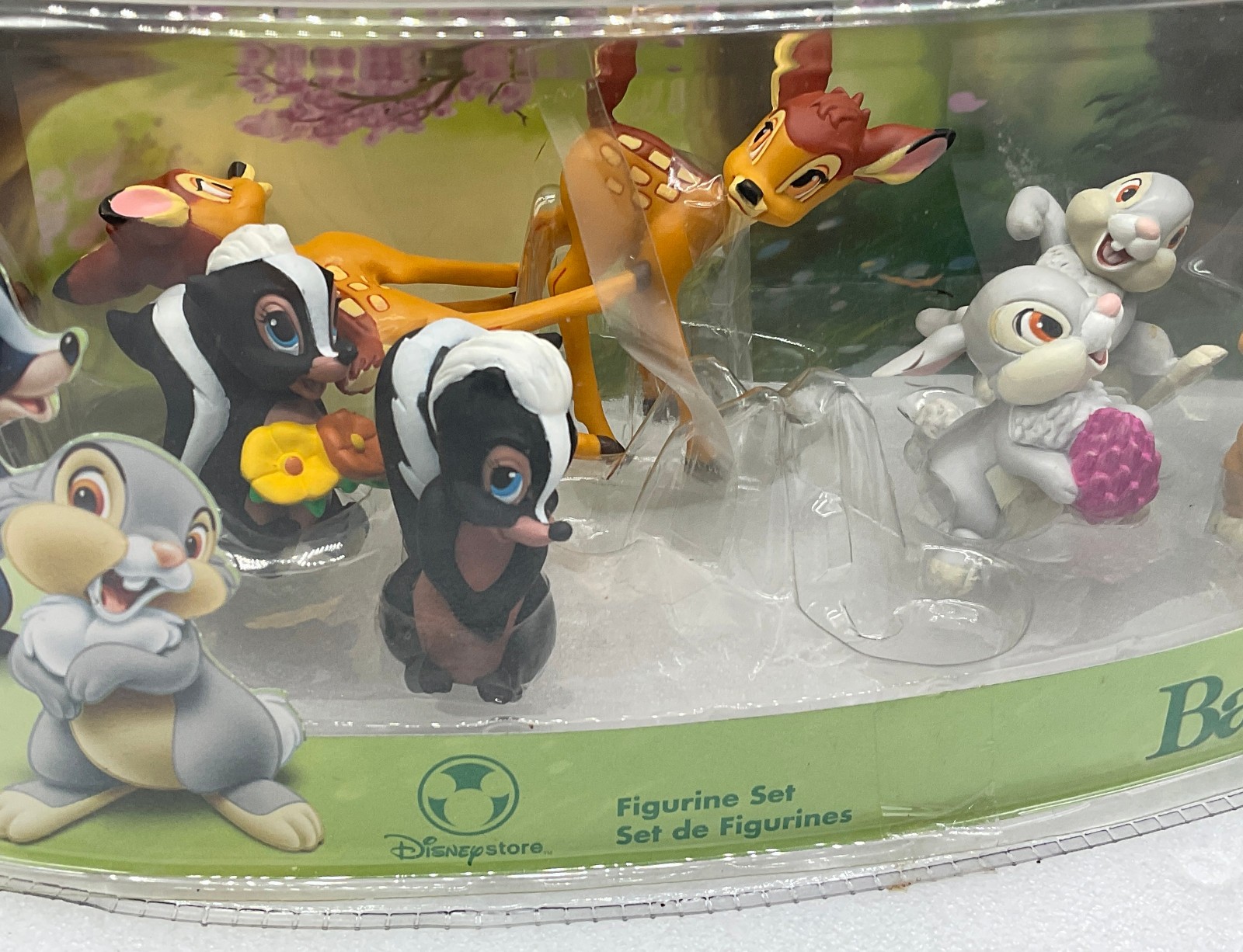 Disney Store Bambi 7 pieces Figurine Set Playset ~ Please Read