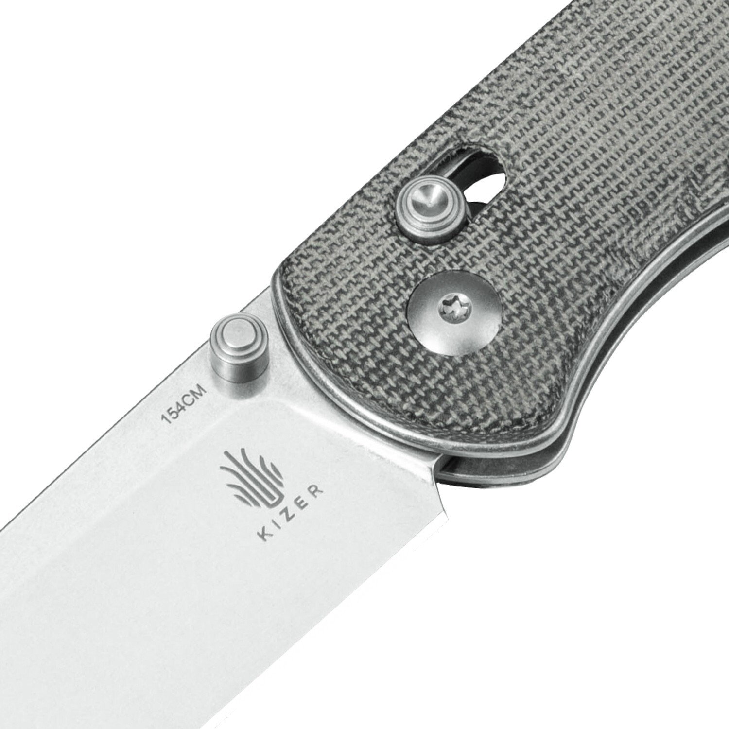 Kizer Drop Bear EDC Knife Black Micarta Handle 154CM Steel Pocket Knife V3619C3