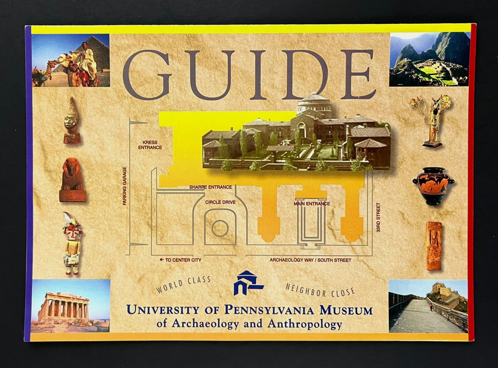 1990s Pennsylvania Museum University Archaeology Anthropology Guide VTG Brochure