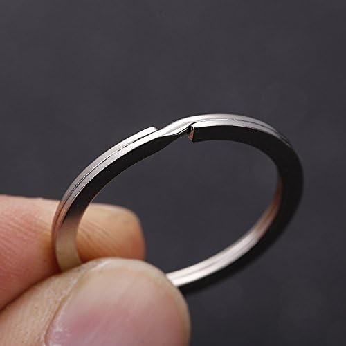 100-Pack 1.2 Inch Silver Metal Key Rings – Crafting & Daily Use