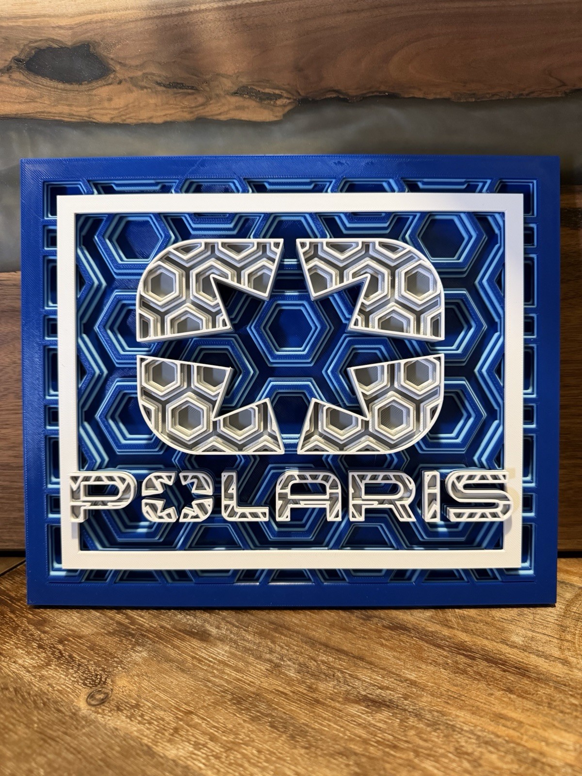 Polaris 3D Mosaic Wall Sign | Man Cave Garage Shop Decor Off-Road UTV ATV Gift