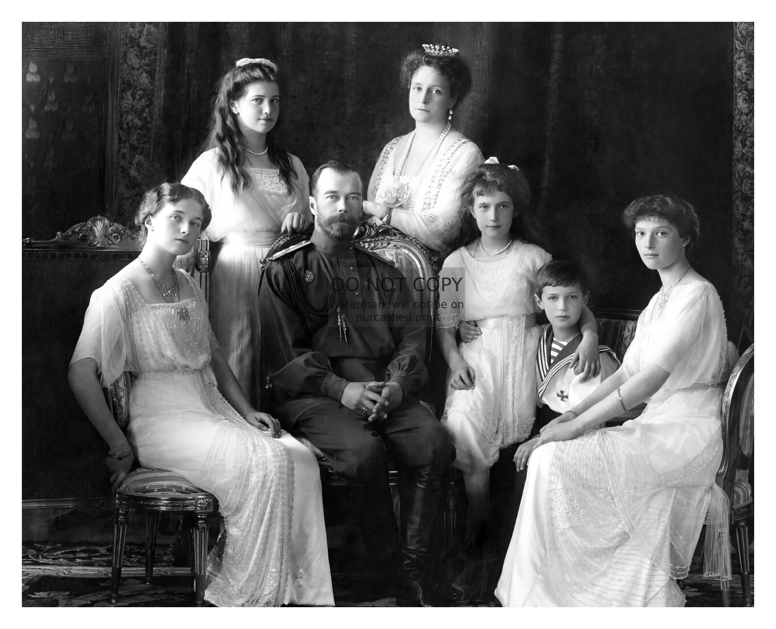 LAST CZAR OF RUSSIA NICHOLAS II & ROMANOV FAMILY 8X10 PHOTO