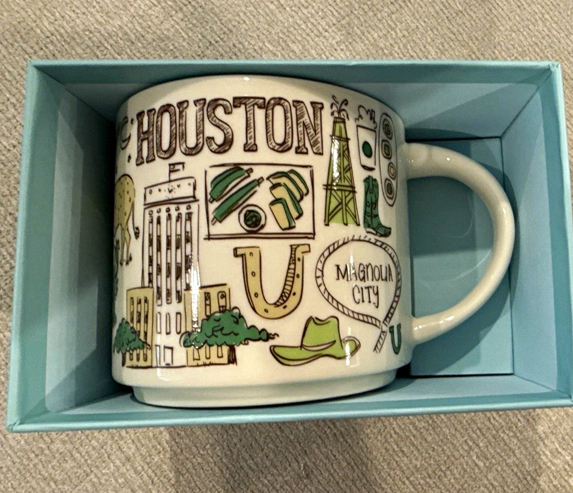 Starbucks Been There Series Houston Across the Globe Mug White/Green/Black 2023