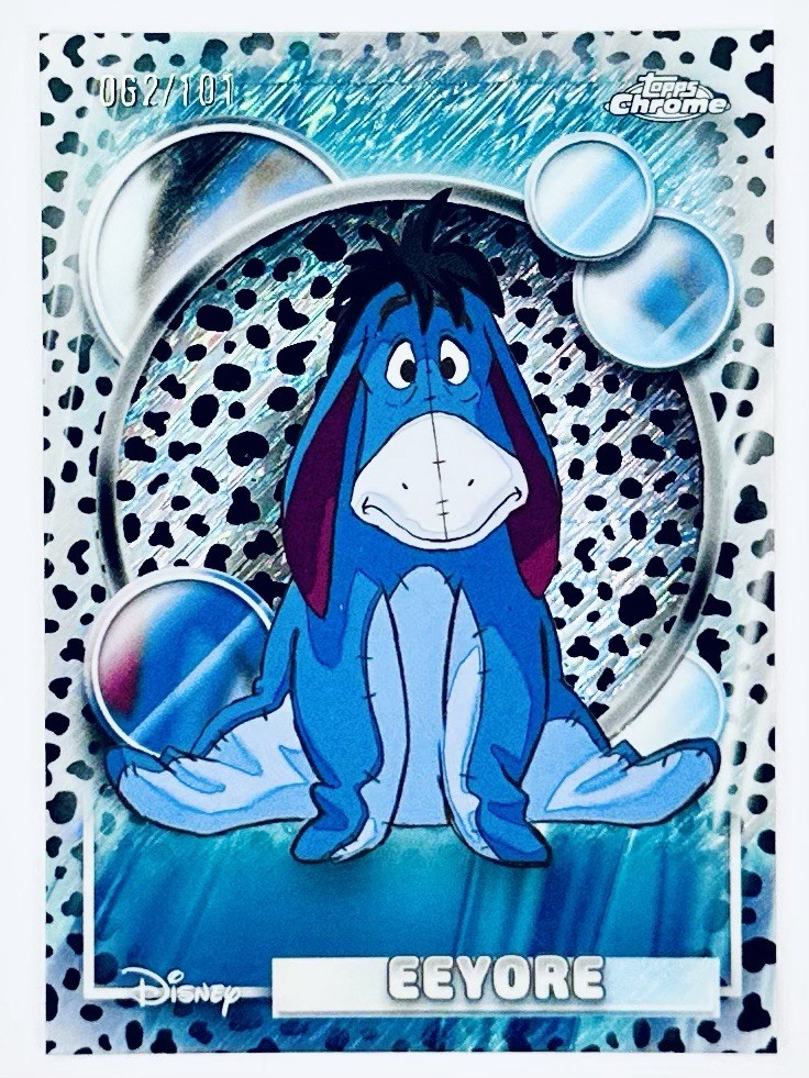 2026 Topps Chrome Disney #102 Eeyore Dalmation Refractor SSP /101