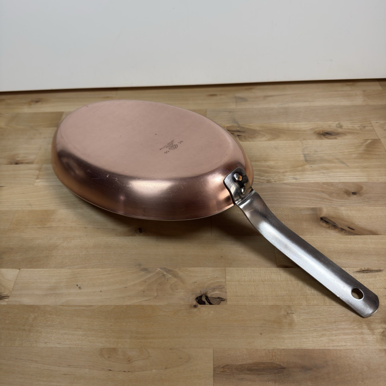 Scavullo Legion Utensils Copper Oval Heavy Skillet Fish Pan 13.5” Saute 11-58