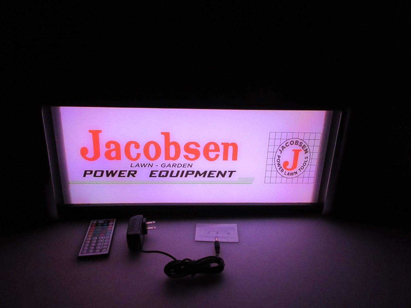 Jacobsen Power Equipment LED Display lighted sign lightbox Wall hanging Light