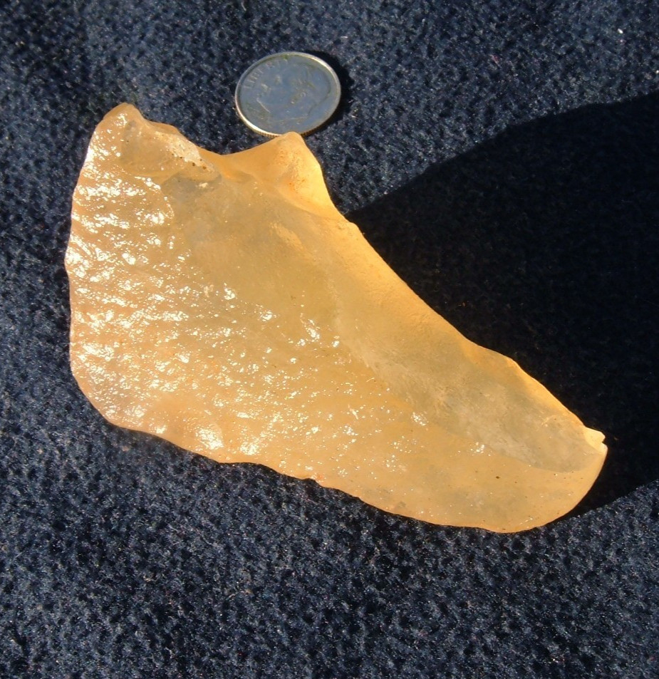 Libyan Desert Glass Meteorite Tektite impact specimen( 466 ct )Stand Alone AA+