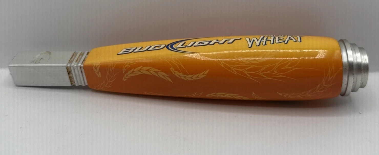 Budweiser Bud Light “Golden Wheat” Shorty 7.5″ Tap Beer Handle Pub Keg