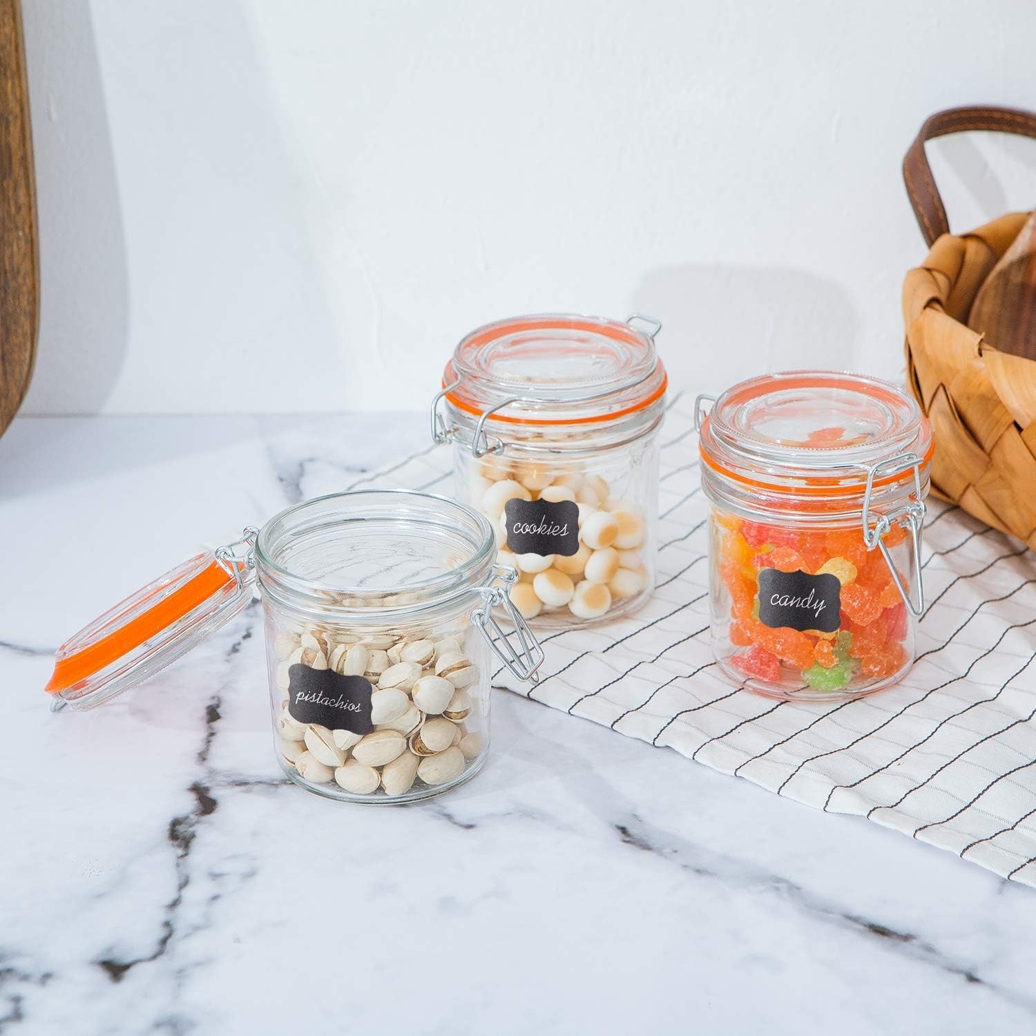 Multipurpose Clear Glass Jars – 12 Pack