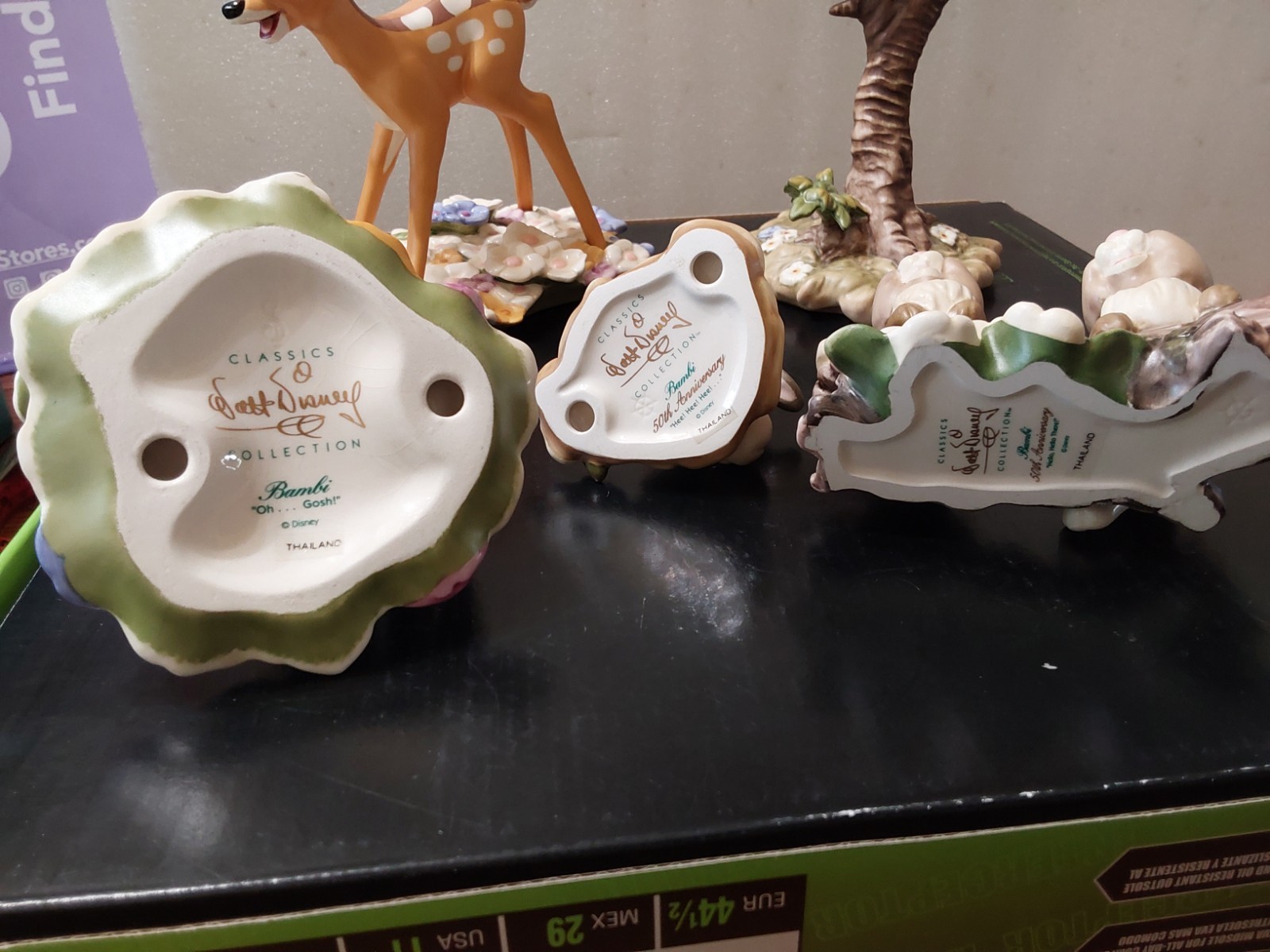 Disney WDCC Bambi Friends Springtime Bloom 5pc Set Flower Owl Thumper 50th Anniv