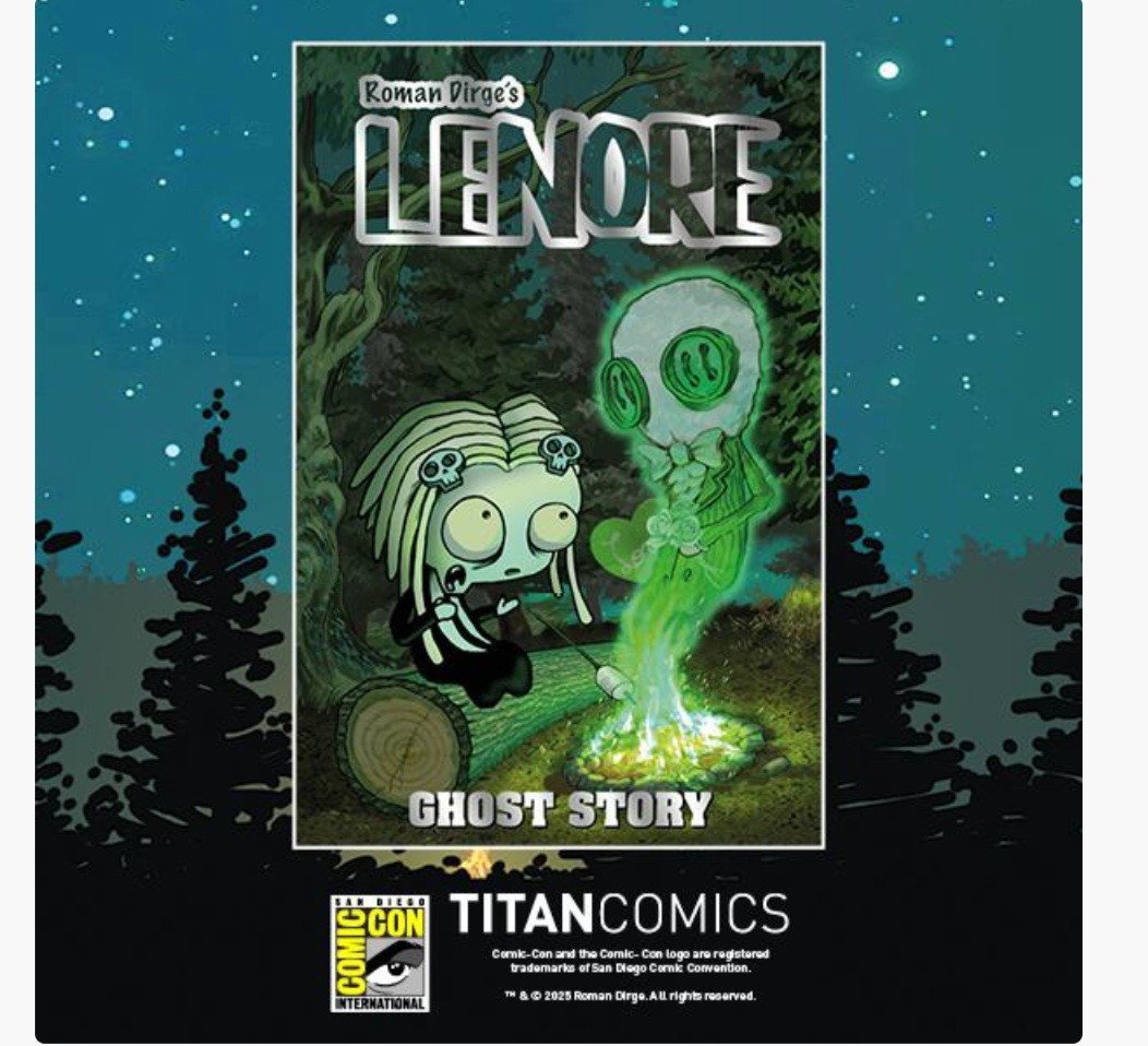 SDCC 2026 Titan Lenore: Ghost Story #1 Roman Dirge Glow-in-the-Dark Comic book