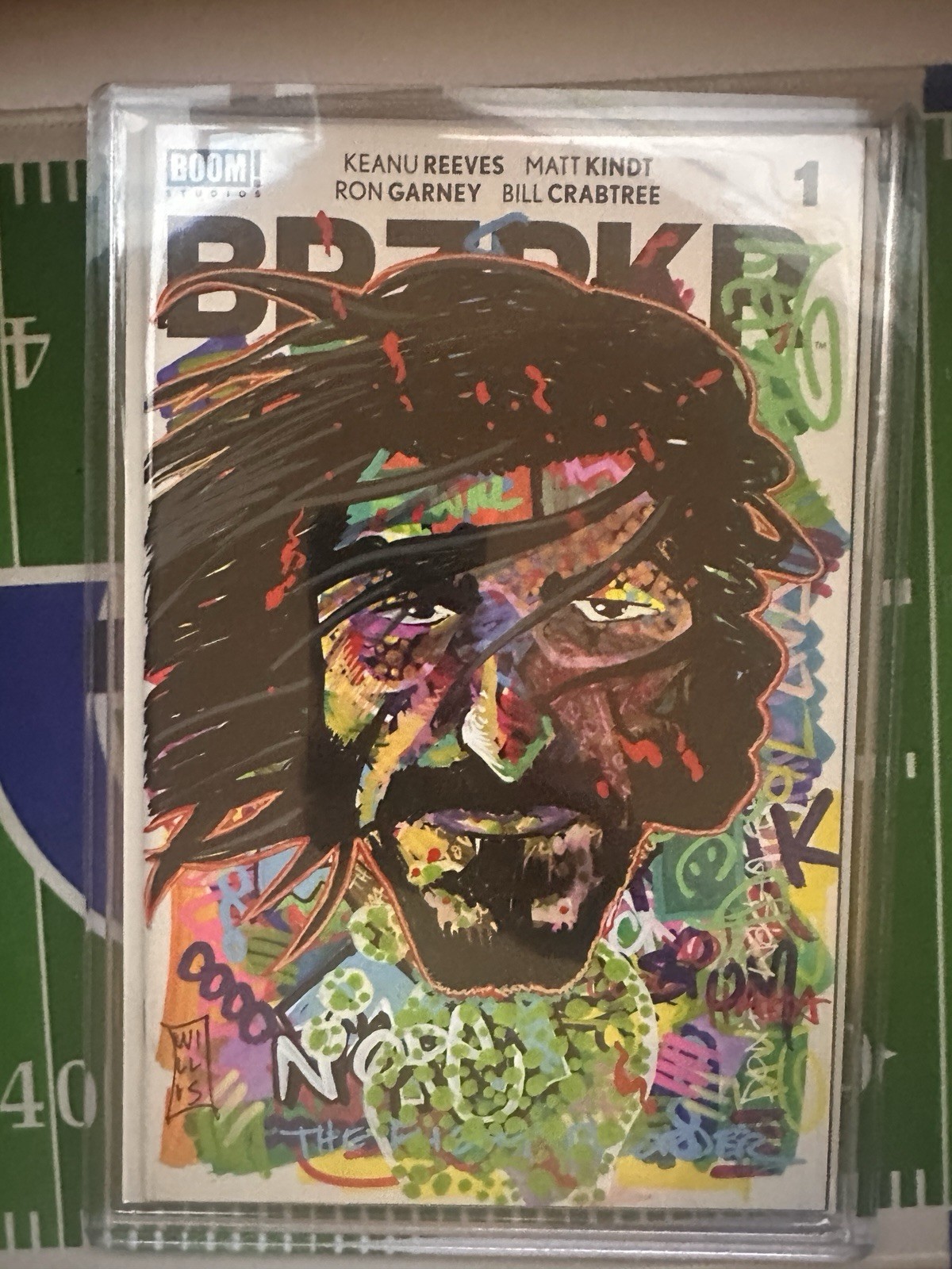 Keanu Reeves’ BRZRKR (Berzerker) #1 Kyle Willis Full Color Sketch Cover – NM