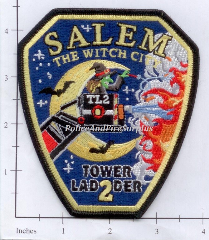 Massachusetts – Salem MA Ladder 2 Fire Dept Patch – Witch City