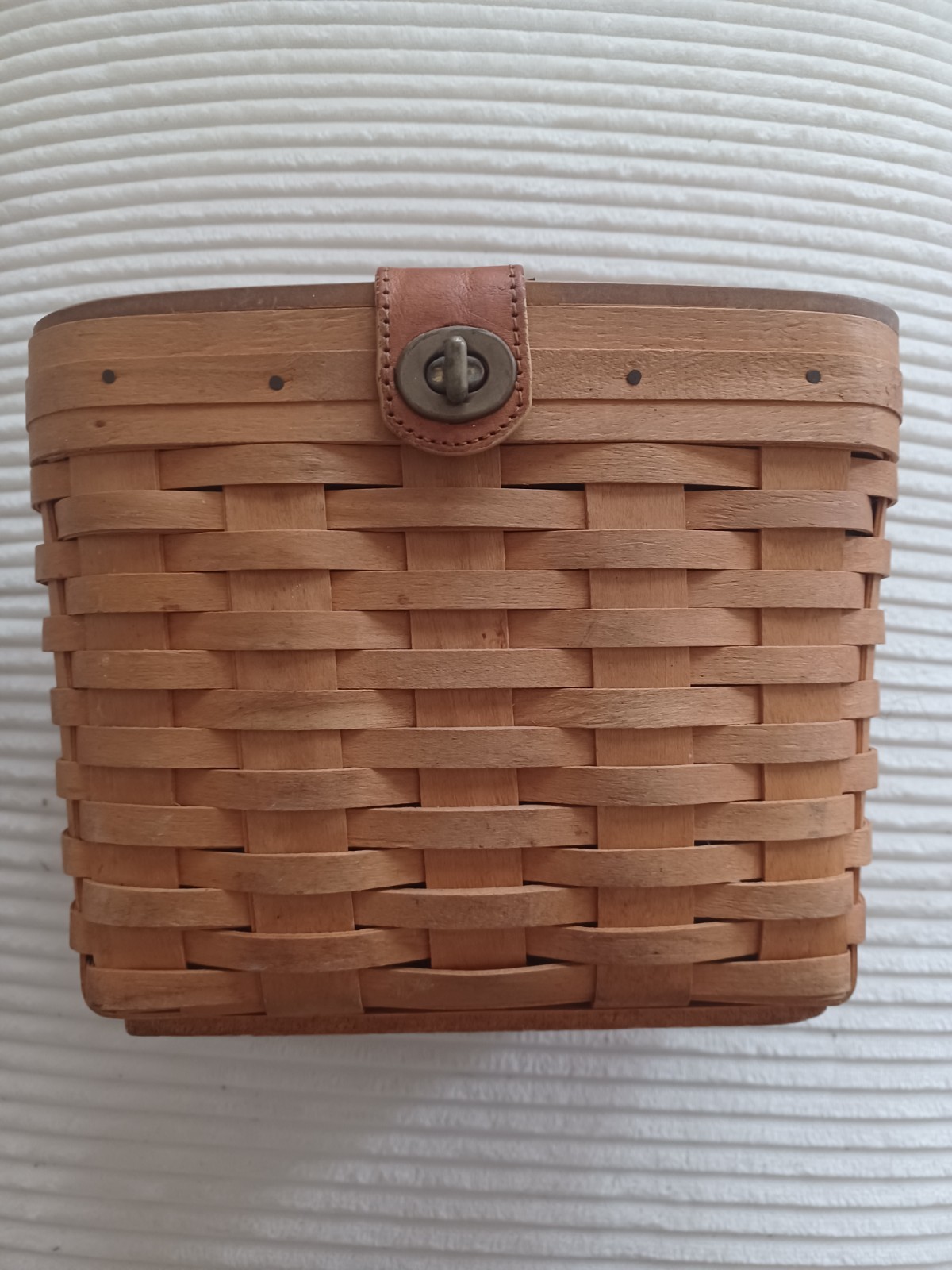 Longaberger 1997 Shoulder Purse Basket MISSING LEATHER STRAP