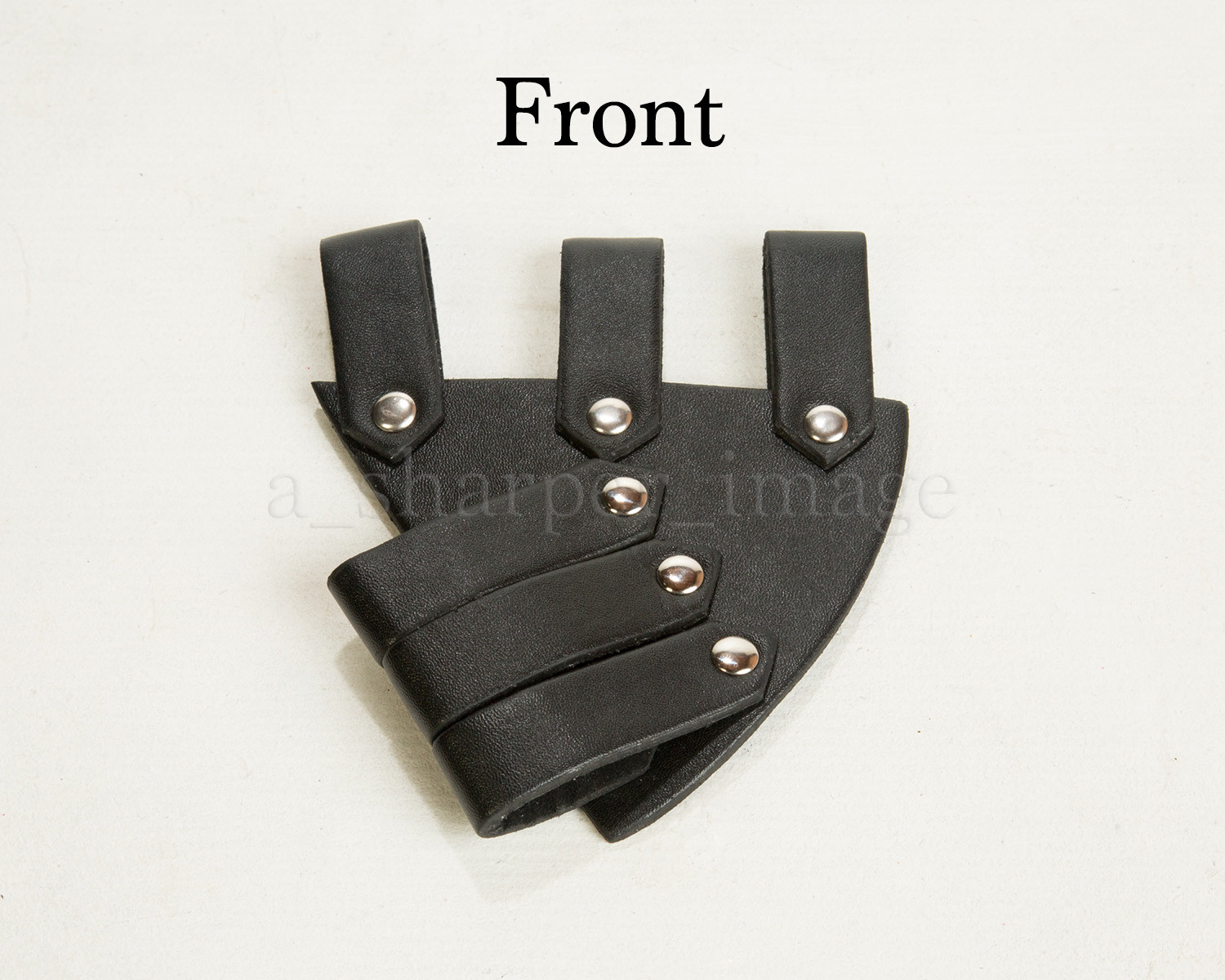 Rapier Dagger Small Sword Frog Holder Hanger Black Leather LARP SCA HEMA Cosplay