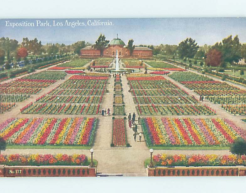 Unused Divided-Back PARK SCENE Los Angeles California CA hk8877