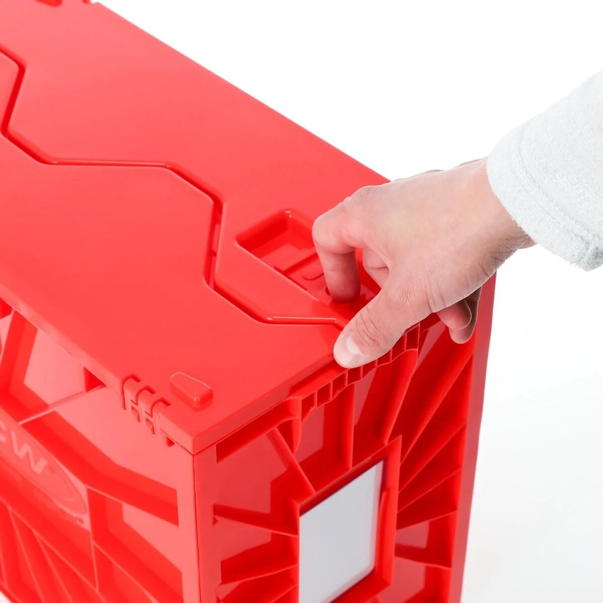 5 RED BCW Short Comic Book Bins Heavy Duty Plastic Safe Storage w/Partition NEW