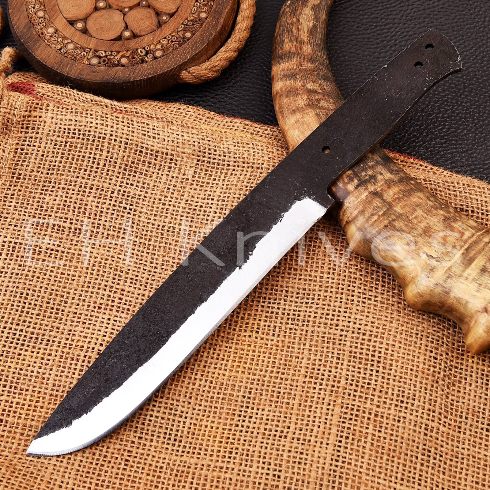 CUSTOM FORGED CARBON HUNTING BLANK BLADE HUNTING BOWIE KNIFE MAKING SUPPLIE 3315