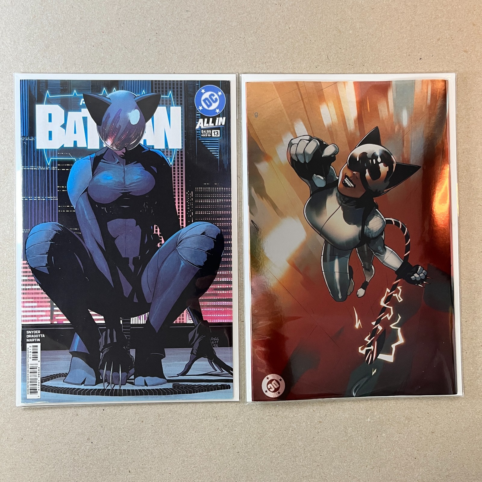 Absolute Catwoman #1 + Absolute Batman #13 Lot 2 DC Comics 2nd Print 1st App